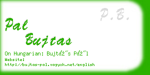 pal bujtas business card